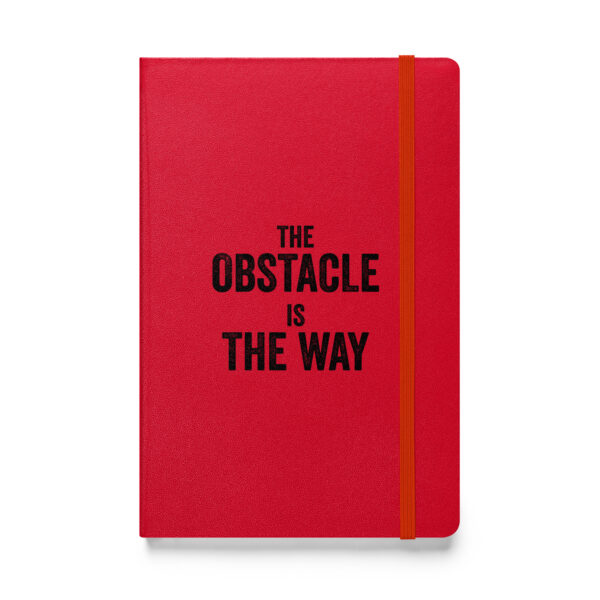 The obstacle is the way. – Marcus Aurelius (Hardcover Notebook) - Image 2