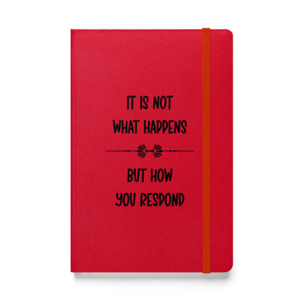 It is not what happens, but how you respond. (Hardcover Notebook) - Image 2