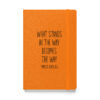"What stands in the way becomes the way." – Marcus Aurelius (Hardcover Notebook)