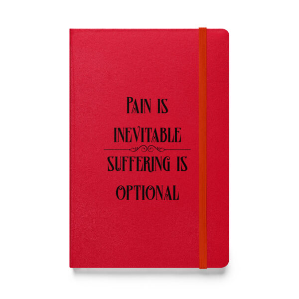 Pain is inevitable, suffering is optional. (Hardcover Notebook)