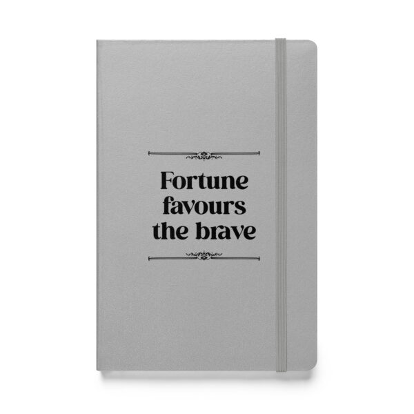 "Fortune favours the brave." – Seneca (Hardcover Notebook) - Image 5