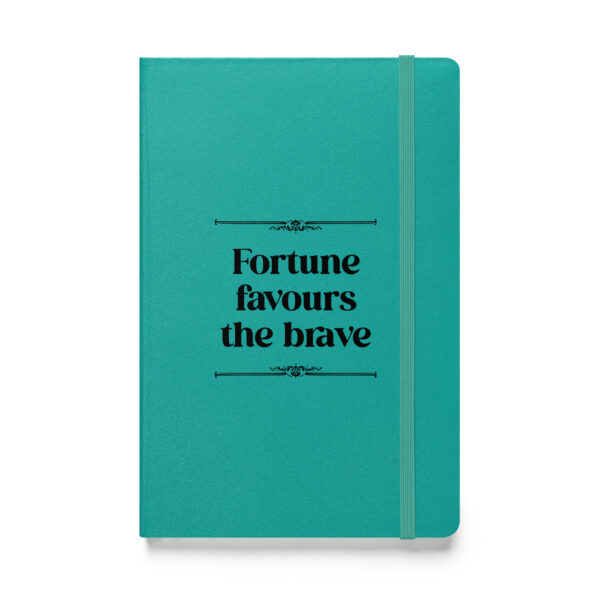 "Fortune favours the brave." – Seneca (Hardcover Notebook) - Image 3