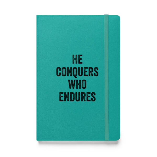 "He conquers who endures." – Persius (Hardcover Notebook) - Image 3