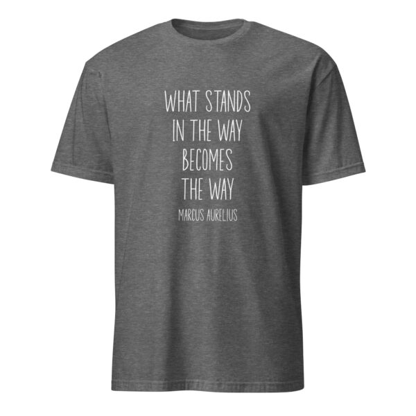 "What stands in the way becomes the way." – Marcus Aurelius (T-Shirt) - Image 4