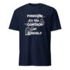 "Freedom is the control of oneself." – Epictetus (T-Shirt) - Image 3