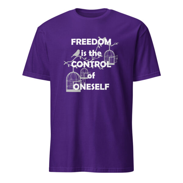 "Freedom is the control of oneself." – Epictetus (T-Shirt) - Image 4