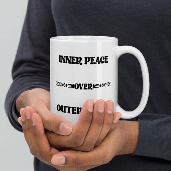 Inner peace over outer chaos. (Mug) - Image 2